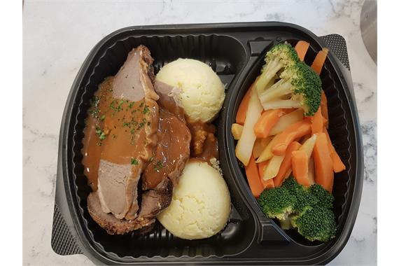 Roast Beef  Hot Dinner