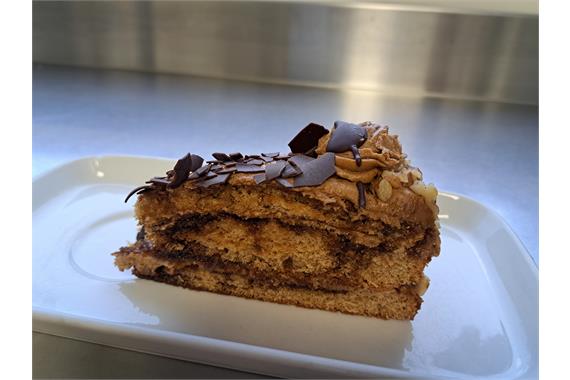 Coffee and walnut cake